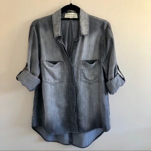 Anthropologie Cloth & Stone Split-Back Buttondown